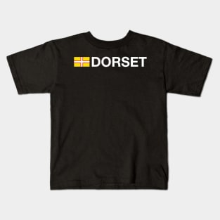 Dorset County Flag - England Kids T-Shirt